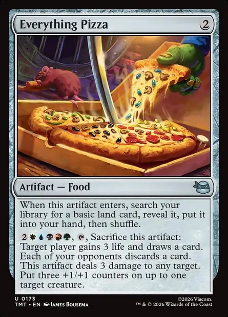 Everything Pizza, Magic card TMT 173 — Teenage Mutant Ninja Turtles set