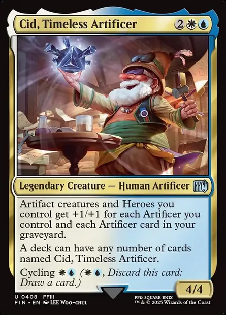 Cid, Timeless Artificer, Magic card FIN 408 — Final Fantasy set