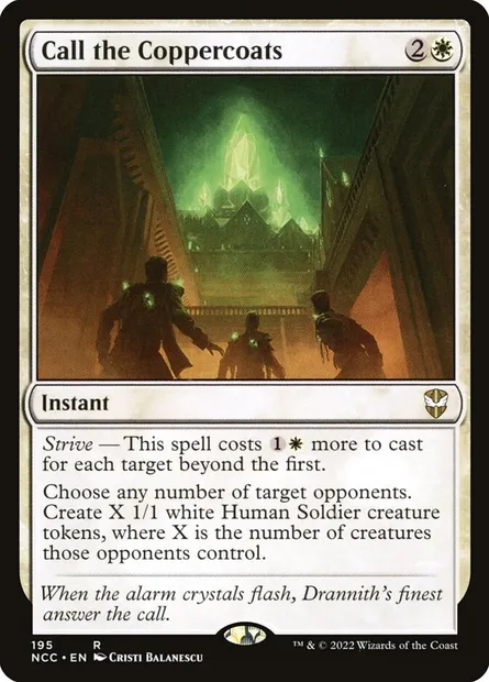 Call the Coppercoats, Magic card NCC 195 — New Capenna Commander set
