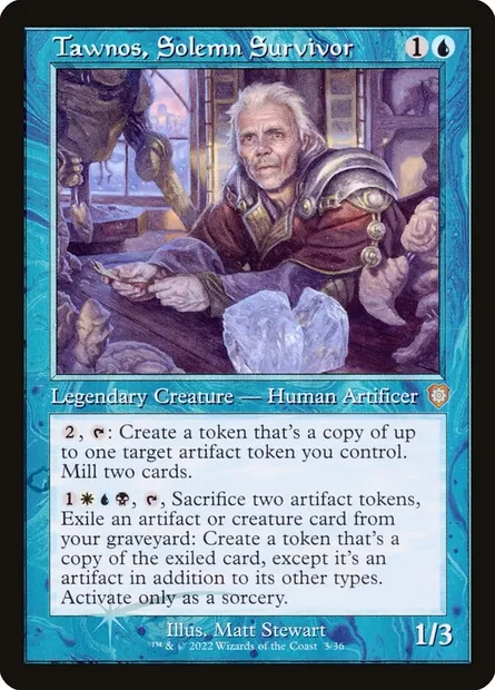 Tawnos, Solemn Survivor, Magic card BRC 3 — The Brothers' War Commander set