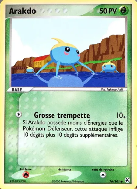 Arakdo, carte Pokémon HL 76 — extension EX Légendes Oubliées