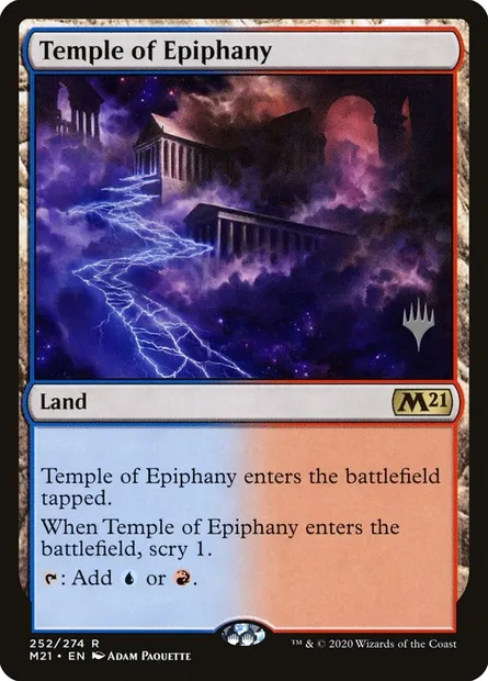 Temple de la révélation, carte Magic PM21 252p — extension Core Set 2021 Promos