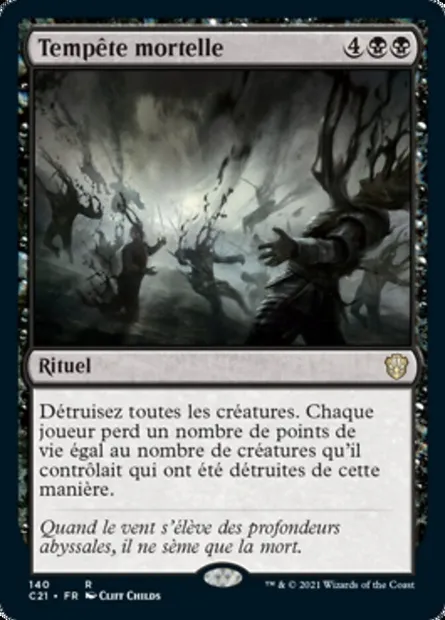 Tempête mortelle, carte Magic C21 140 — extension Commander 2021