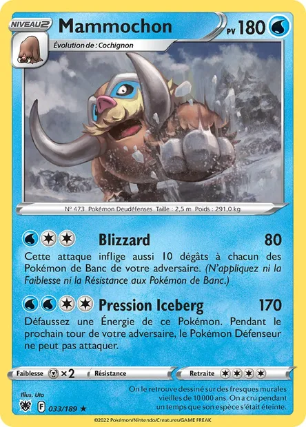 Mammochon, carte Pokémon ASR 033 — extension Astres Radieux