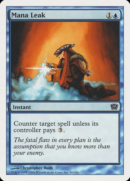 Fuite de mana, carte Magic 9ED 86 — extension Neuvième Edition