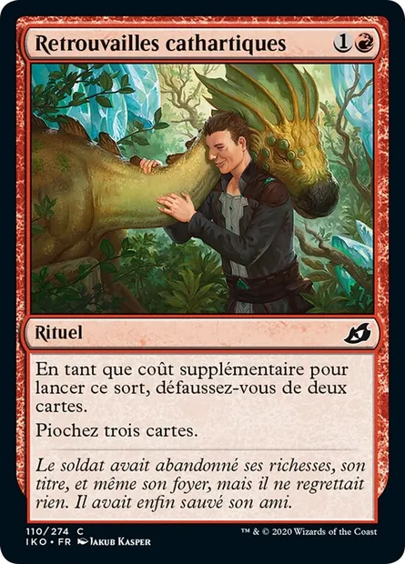 Retrouvailles cathartiques, carte Magic IKO 110 — extension Ikoria: Lair of Behemoths