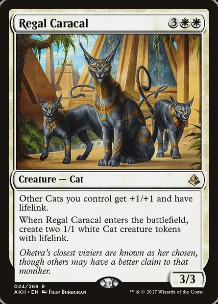 Regal Caracal, Magic card AKH 24 — Amonkhet set