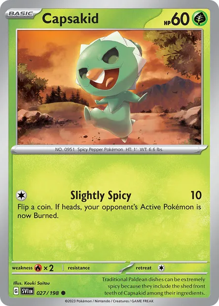 Capsakid, Pokémon card SVI 027 — Scarlet & Violet set