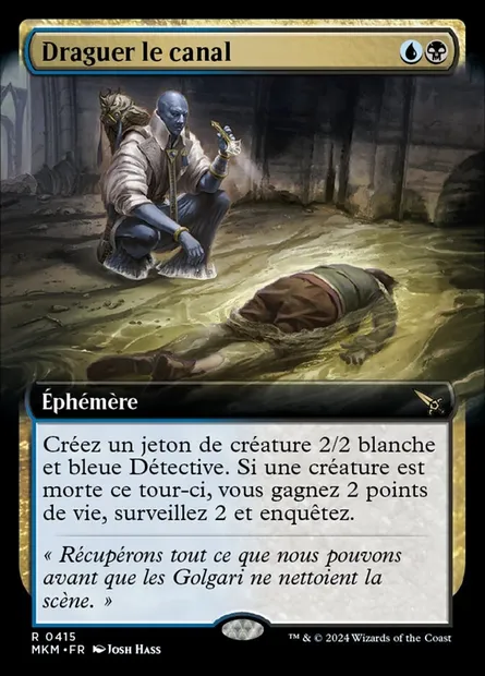 Draguer le canal, carte Magic MKM 415 — extension Murders at Karlov Manor