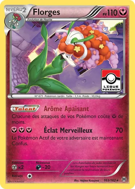 Florges, carte Pokémon BKT 103 — extension Impulsion Turbo