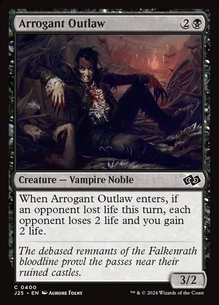 Arrogant Outlaw, Magic card J25 400 — Foundations Jumpstart set