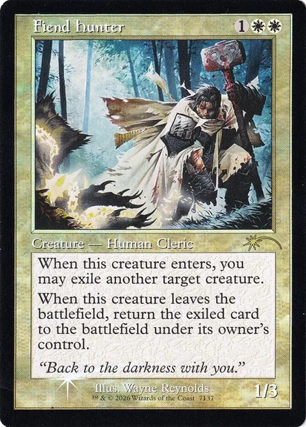 Fiend Hunter, Magic card SLD 7137 — Secret Lair Drop set