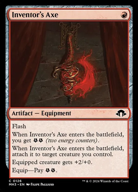 Inventor's Axe, Magic card MH3 126 — Modern Horizons 3 set