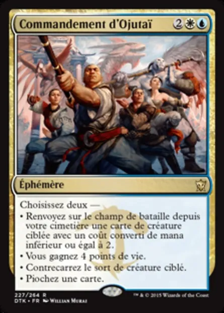 Commandement d'Ojutaï, carte Magic DTK 227 — extension Les Dragons de Tarkir