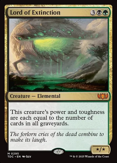 Lord of Extinction, Magic card TDC 295 — Tarkir: Dragonstorm Commander set