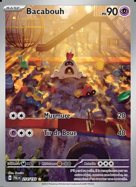 Bacabouh, carte Pokémon PAL 214 — extension Évolutions à Paldea