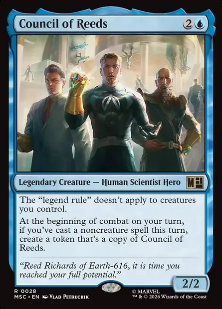 Council of Reeds, Magic card MSC 28 — Marvel Super Heroes Commander set