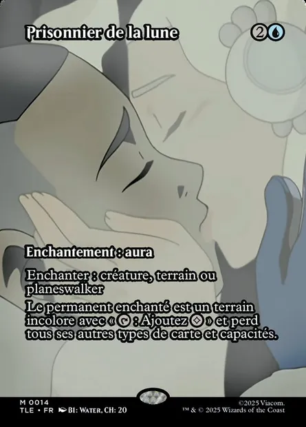 Prisonnier de la lune, carte Magic TLE 14 — extension Avatar: The Last Airbender Eternal