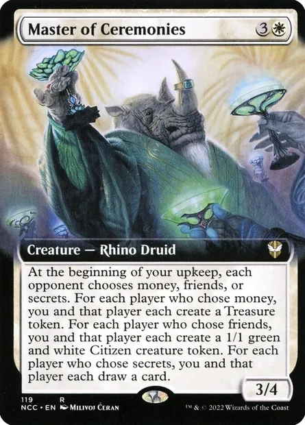 Master of Ceremonies, Magic card NCC 119 — New Capenna Commander set
