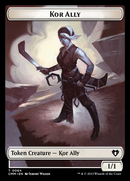 Kor Ally, carte Magic TCMM 64 — extension Commander Masters Tokens