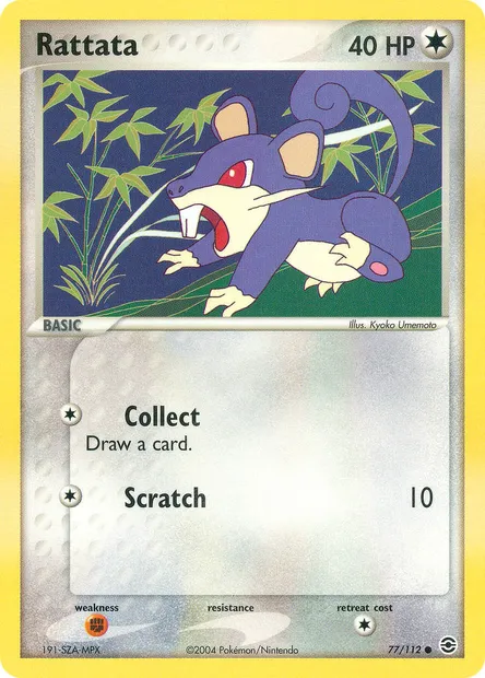 Rattata, Pokémon card RG 77 — FireRed & LeafGreen set
