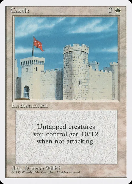 Castle, Magic card 4ED 12 — Fourth Edition set