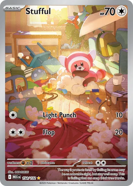 Stufful, Pokémon card MEG 154 — Mega Evolution set