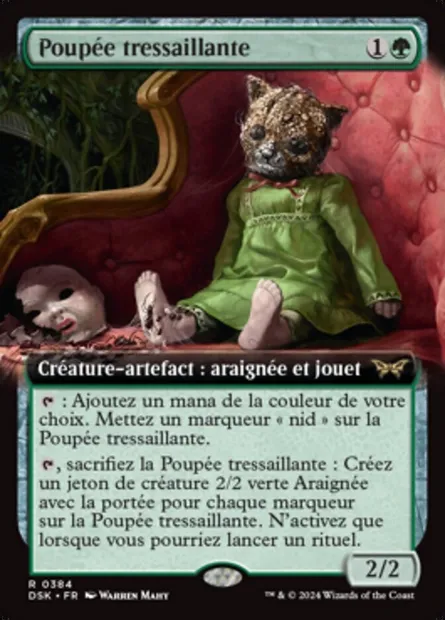 Poupée tressaillante, carte Magic DSK 384 — extension Duskmourn: House of Horror