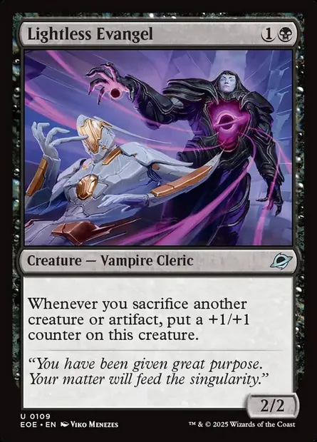 Lightless Evangel, Magic card EOE 109 — Edge of Eternities set