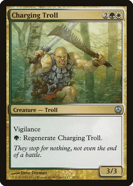 Charging Troll, Magic card DDE 45 — Duel Decks: Phyrexia vs. the Coalition set