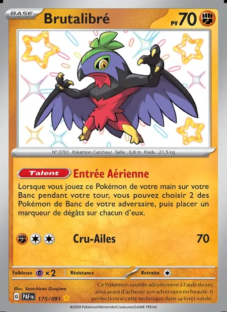 Brutalibré, carte Pokémon PAF 175 — extension Destinées de Paldea