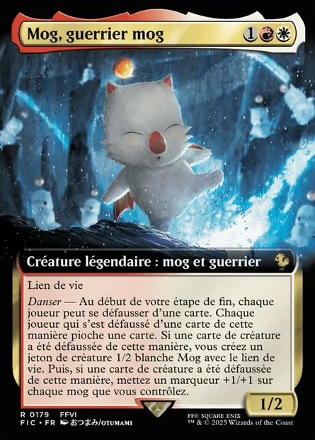 Mog, guerrier mog, carte Magic FIC 179 — extension Final Fantasy Commander
