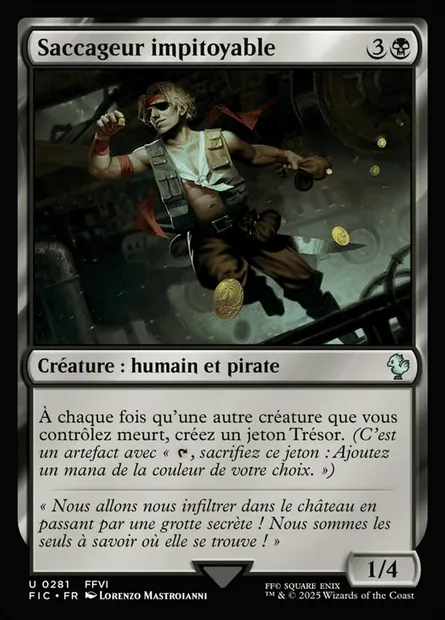 Saccageur impitoyable, carte Magic FIC 281 — extension Final Fantasy Commander