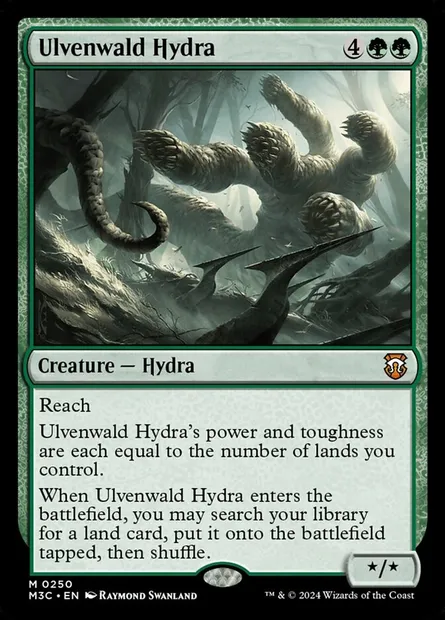 Ulvenwald Hydra, Magic card M3C 250 — Modern Horizons 3 Commander set
