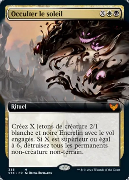 Occulter le soleil, carte Magic STX 335 — extension Strixhaven: l'Académie des Mages