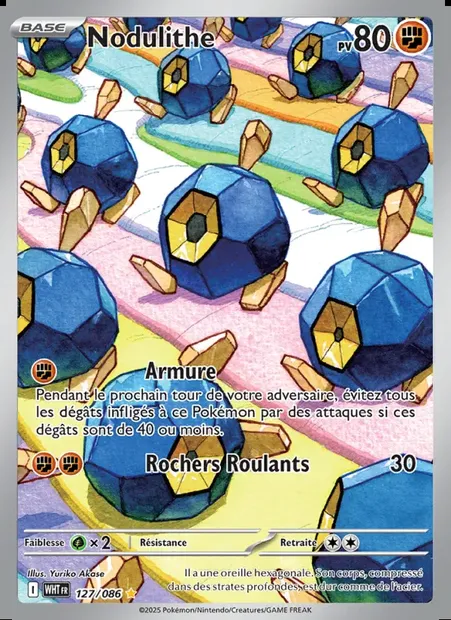 Nodulithe, carte Pokémon WHT 127 — extension Flamme Blanche