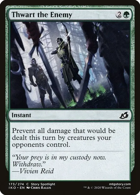 Thwart the Enemy, Magic card IKO 173 — Ikoria: Lair of Behemoths set