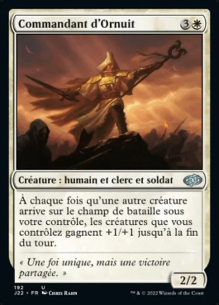 Commandant d'Ornuit, carte Magic J22 192 — extension Jumpstart 2022