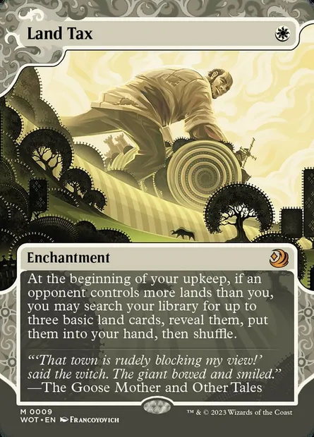 Land Tax, Magic card WOT 9 — Wilds of Eldraine: Enchanting Tales set