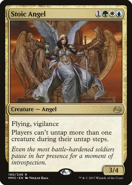 Stoic Angel, Magic card MM3 190 — Modern Masters 2017 set
