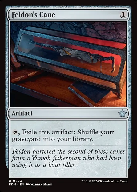 Canne de Feldon, carte Magic FDN 673 — extension Foundations