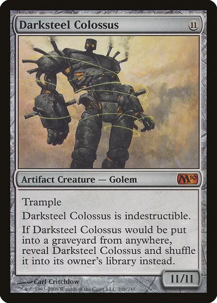 Darksteel Colossus, Magic card M10 208 — Magic 2010 set