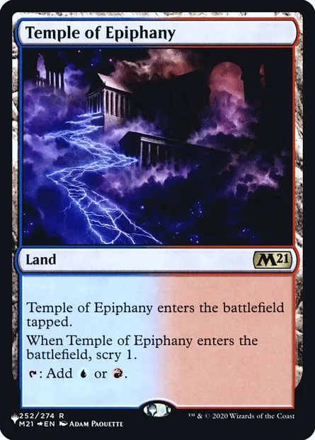 Temple of Epiphany, Magic card PLST M21-252 — The List set