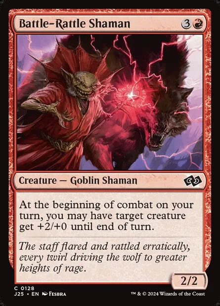 Battle-Rattle Shaman, Magic card J25 128 — Foundations Jumpstart set