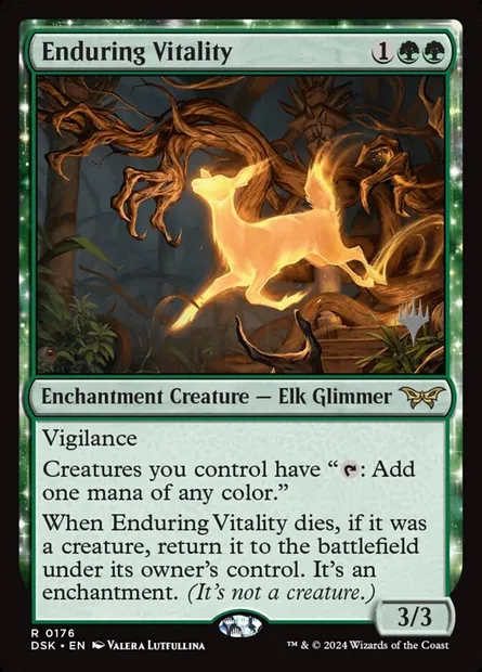 Enduring Vitality, Magic card PDSK 176p — Duskmourn: House of Horror Promos set