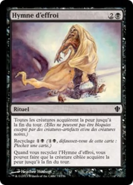 Hymne d'effroi, carte Magic C13 73 — extension Commander 2013