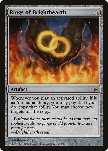 Rings of Brighthearth, Magic card LRW 259 — Lorwyn set