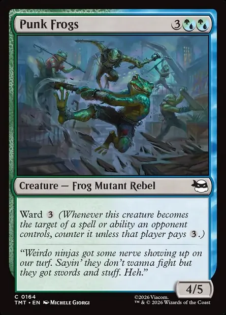 Punk Frogs, Magic card TMT 164 — Teenage Mutant Ninja Turtles set