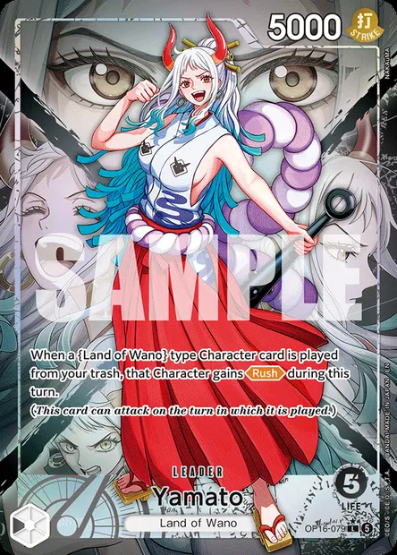 Yamato, One Piece card OP16-079 — THE TIME OF BATTLE set