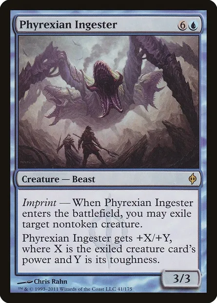 Phyrexian Ingester, Magic card NPH 41 — New Phyrexia set
